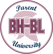 Circular BH-BL Parent University logoi