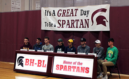 students at table