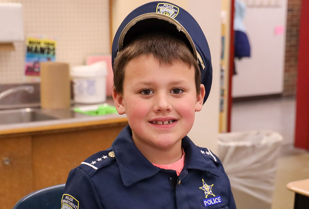 BHBL student dressed as a cop.