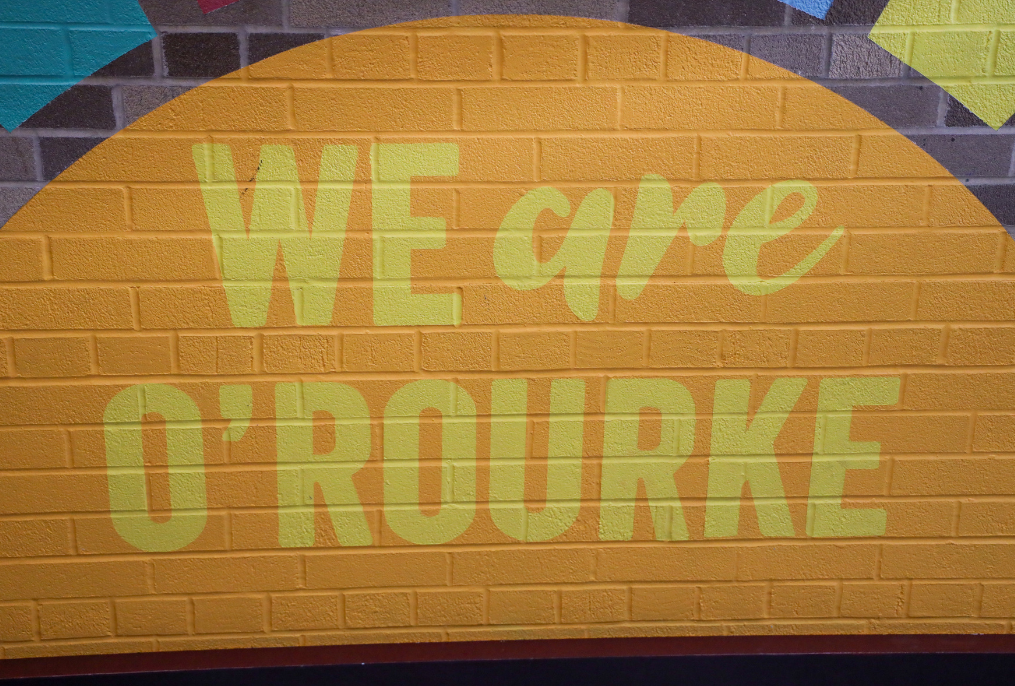 A painting in yellow, for We Are O'Rourke MS